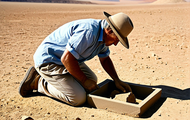 **

"A professional archaeologist, fully clothed in khakis and a linen shirt, carefully excavating an ancient artifact in a sun-drenched desert environment. Safe for work, appropriate content, modest attire, natural pose, perfect anatomy, well-formed hands, proper finger count, professional archaeology, family-friendly."

**