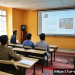 문화예술사 자격증과 관련된 교육 과정 - A modern classroom setting in Pakistan showing a diverse group of adult students engaged in an onlin...